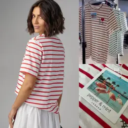 Футболка в полоску Pepper & Mint London
