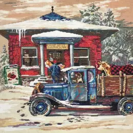 Набір для вишивання хрестиком Classic Design 4552 Новорічна пошта 41 х 43 см