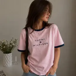 Футболка Tommy Hilfiger з вишивкою, органічна бавовна