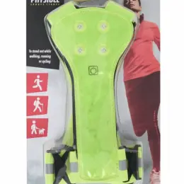 Світловідбивний LED жилет Physible для бігу й велосипеда, універсальний, 8 діодів