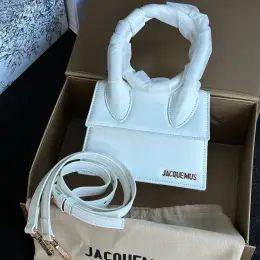 Jacquemus Le Chiquito Noeud Bag White Шкіра