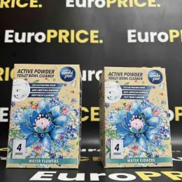 Ambi Pur Active Powder Toilet Bowl Cleaner Water Flowers 4 дози