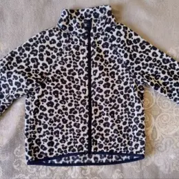 Флисовая кофта H&M с леопардовым принтом