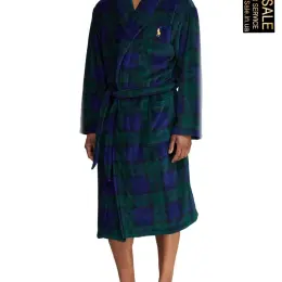 Мужской халат Polo Ralph Lauren микрофибра в клетку