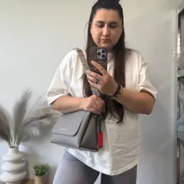 VALENTINO BAGS Оригинал серая сумка из экокожи