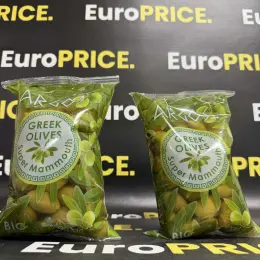 Оливки гіганти з кісточкою Argo Greek Olives Super Mammoth 900г
