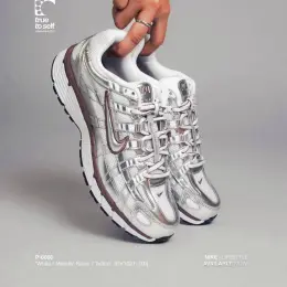 Nike P-6000 White / Metallic Silver / Tattoo (BV1021-110)