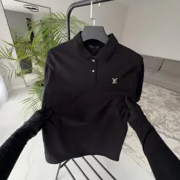 Футболка-поло Louis Vuitton чорна/бежева