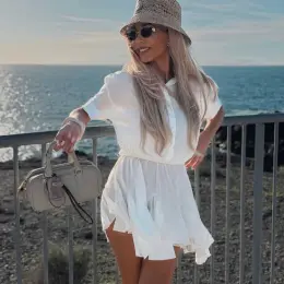 Жіноча сукня шифонова біла мод 887 nd