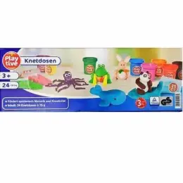 Пластилін PlayTive "Knetdosen" 24 відерця по 75 г