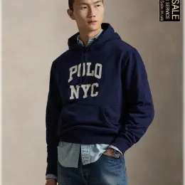 Чоловіче худі Polo Ralph Lauren з капюшоном та принтом "POLO NYC"
