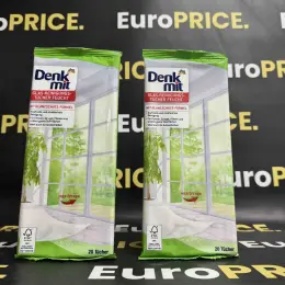 Серветки для миття вікон та дзеркал Denk Mit (20 шт.)