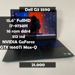 Ігровий ноутбук Dell G3 3590 Intel Core i7-9750H, 16GB RAM, 512GB SSD, GTX 1660 Ti Max-Q