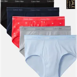 Чоловічі труси Calvin Klein брифы набір 5 шт. 100% бавовна