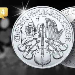 Срібна монета Vienna Philharmonic 1 унція 999.9 Австрія