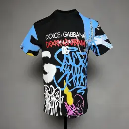 Dolce & Gabbana футболка чоловіча чорна з принтом