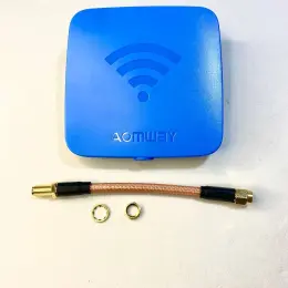 FPV антена Aomway 14dBi RHCP синя 5.8GHz SMA