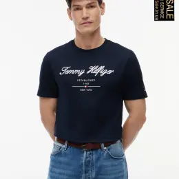 Чоловіча футболка Tommy Hilfiger з вишитим логотипом