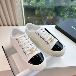 Кеди Chanel білі з чорним носком, розмір 41