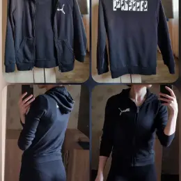 Жіноча кофтинка Puma чорна з капюшоном