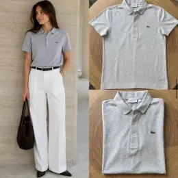 Футболка поло Lacoste сіра чоловіча розмір M