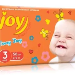 Памперси Joy розмір 3 midi 56 шт.