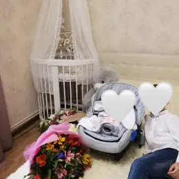 Ліжечко-трансформер Mioobaby Aura 9в1, біле
