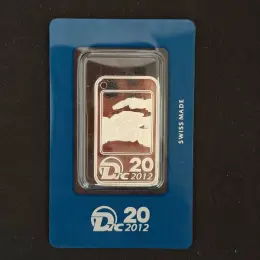 Оригинальный серебряный слиток 20г Silver 999.0 Swiss Made