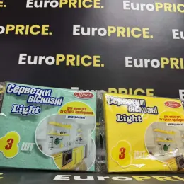 Серветки віскозні Vivat Light 3 шт.