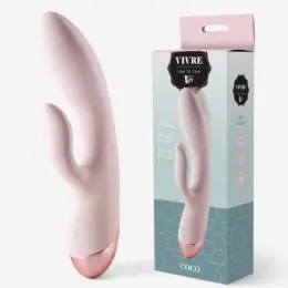 Вібратор кролик Dream Toys VIVRE DUO VIBE COCO, рожевий