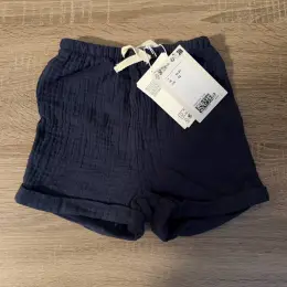 Дитячі шорти H&M муслін темно-сині розмір 92 см