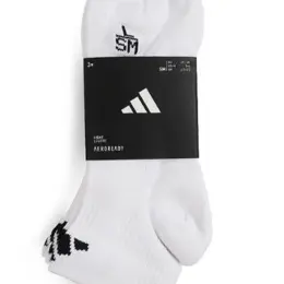 Шкарпетки Adidas білі, упаковка 3 шт, розмір 43-45