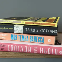 Книги: «Моя темна Ванесса», «Спогади про нього», «Иметь или быть?», «Танці з кістками»