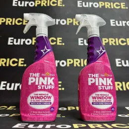 Засіб для миття вікон та дзеркал The Pink Stuff Miracle Window & Glass Cleaner з трояндовим оцтом 750 мл