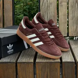 Кросівки Adidas Spezial Sporty & Rich натуральна шкіра замша бордові 41-45