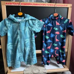 Дитячий одяг для пляжу: купальний комбінезон та пісочник Next на хлопчика 80р
