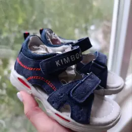 Дитячі босоніжки KIMBOO натуральна замша р.23