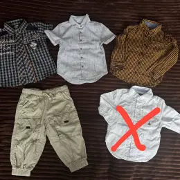Набір одягу для хлопчика: брючки Sinsay, сорочки Primark (86-92 розмір)