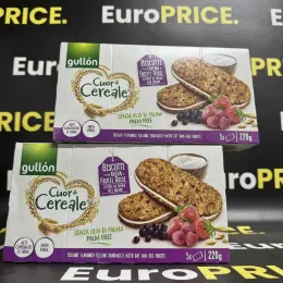 Печиво Gullon Cuor di Cereale ягідний мікс без цукру 220г