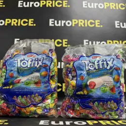 Цукерки Toffix Center Filled Fruit Chew Мікс 1кг