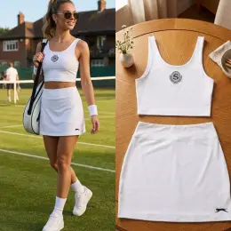 Комплект Slazenger топ и юбка с велосипедками