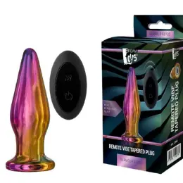 Dream Toys Скляна анальна пробка з вібрацією та пультом керування (80070)