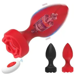 Анальна пробка Rose Plug Style 3 з пультом керування