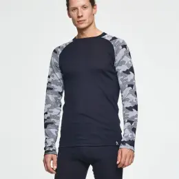 Чоловіча термо кофта BULA CAMO з мериносової вовни