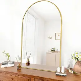 Настінне арочне дзеркало Studio Home Hanging Mirror Gold 56 × 32 см