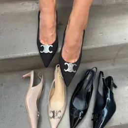 Туфлі Celine бежеві та чорні
