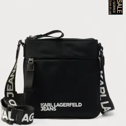 Сумка Karl Lagerfeld Jeans через плече чорна