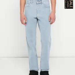 Чоловічі джинси Pepe Jeans прямого крою світло-блакитні
