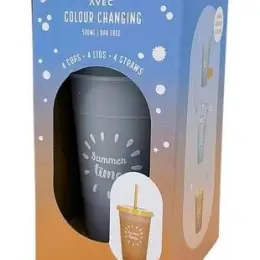 Набір стаканів AVEC Colour Changing Summer Time 4 шт., 590 мл
