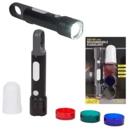 Акумуляторний ліхтар Rechargeable Flashlight 200+60 люмен з USB-C